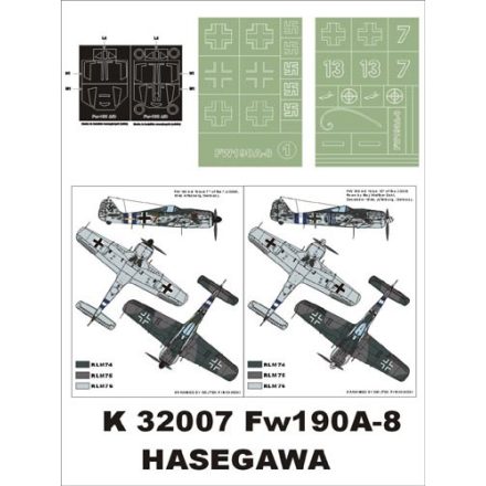 Montex Fw 190 A-8 (Hasegawa) maszkoló