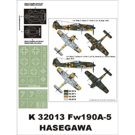 Montex Fw 190A-5 (Hasegawa) maszkoló