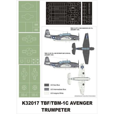 Montex TBF-1C Avenger (Trumpeter) maszkoló