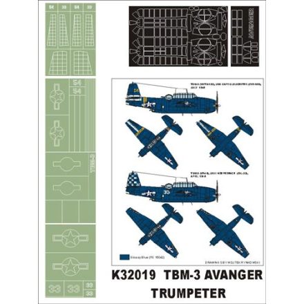 Montex TBF-3 Avenger (Trumpeter) maszkoló