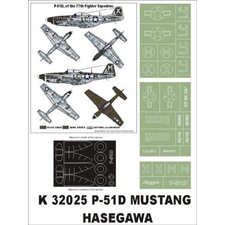 Montex P-51D MUSTANG (Hasegawa) maszkoló