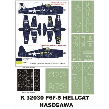 Montex F6F5 Hellcat (Hasegawa) maszkoló