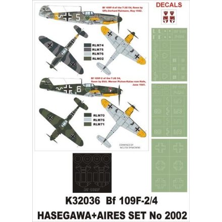 Montex Bf 109F-2/4 (HASEGAWA) maszkoló