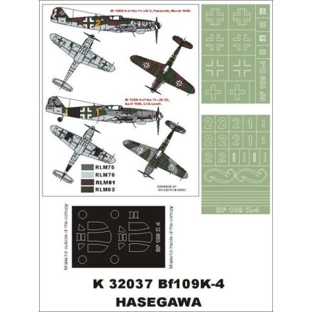 Montex Bf 109K-4 (HASEGAWA) maszkoló