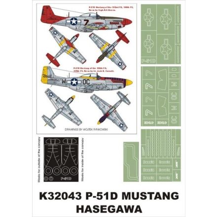 Montex P-51D MUSTANG (Hasegawa) maszkoló