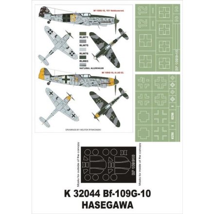 Montex Bf 109G-10 (HASEGAWA) maszkoló