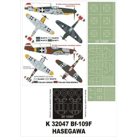 Montex Bf 109F (Hasegawa) maszkoló