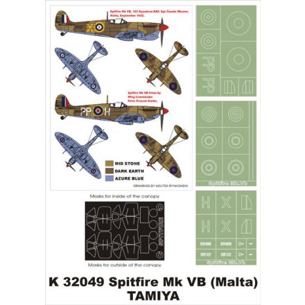 Montex Spitfire MkVB (Hasegawa) maszkoló