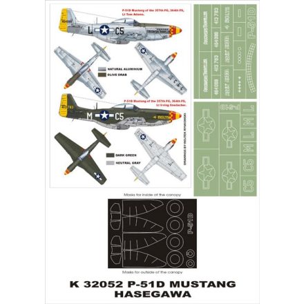 Montex P-51D MUSTANG (Hasegawa) maszkoló