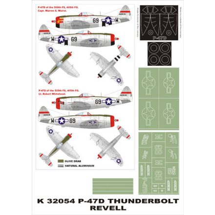 Montex P-47D (Revell) maszkoló
