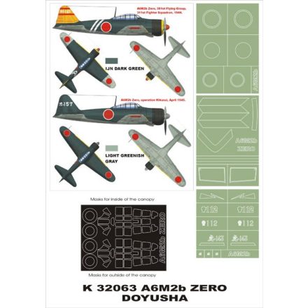 Montex A6M2 Zero (Doyusha) maszkoló