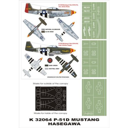 Montex P-51D MUSTANG (Hasegawa) maszkoló