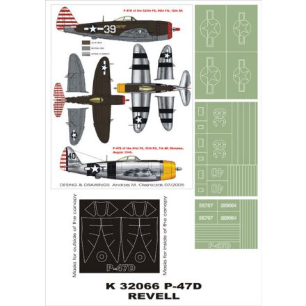 Montex P-47D (Revell) maszkoló