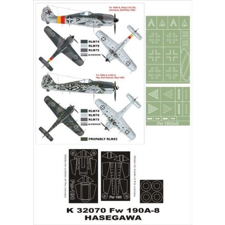 Montex 190A-8 (Hasegawa) maszkoló