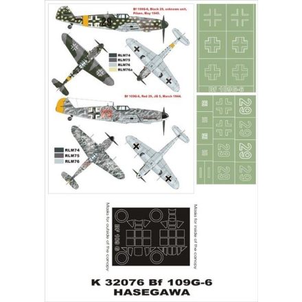 Montex Bf 109G-6 (HASEGAWA) maszkoló