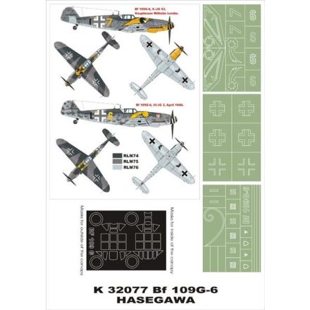 Montex Bf 109G-6 (HASEGAWA) maszkoló