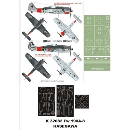 Montex Fw 190A-8 (Hasegawa) maszkoló