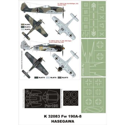 Montex Fw 190A-8 (Hasegawa) maszkoló