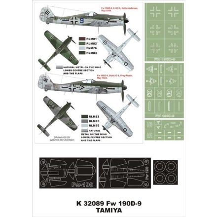 Montex Fw 190D-9 (Hasegawa) maszkoló