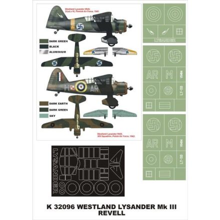 Montex Lysander III (Revell) maszkoló