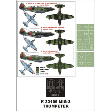 Montex MiG - 3 (Trumpeter) maszkoló