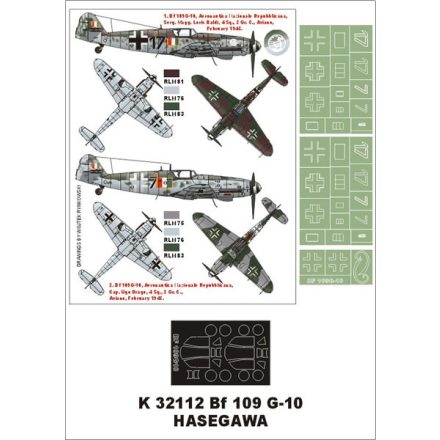 Montex Bf 109G10 (HASEGAWA) maszkoló