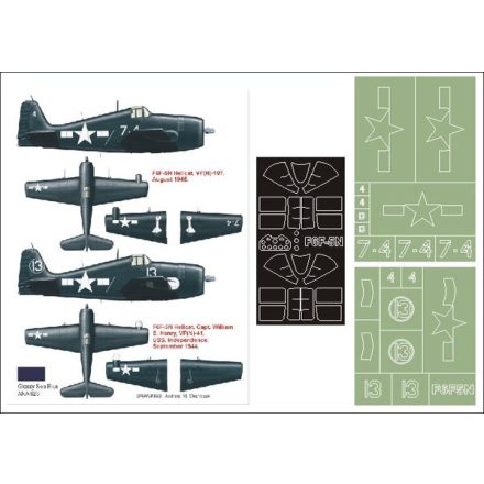 Montex F6F5N Hellcatt (TRUMPETER) maszkoló