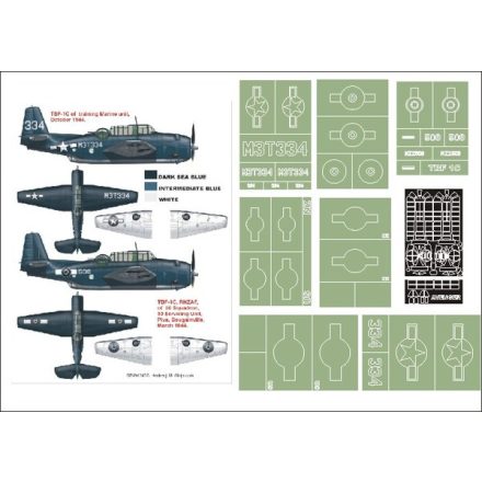 Montex TBF-1C Avenger (Trumpeter) maszkoló