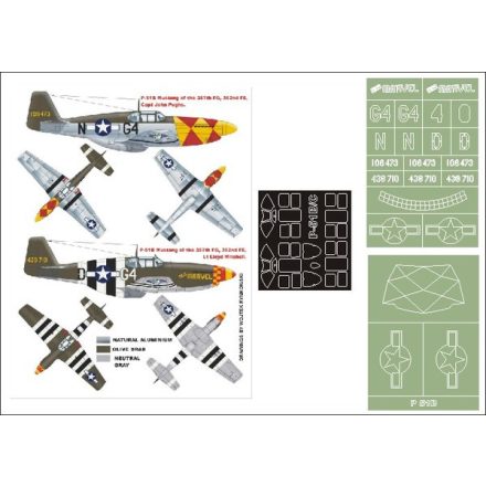 Montex P-51B Mustang (TRUMPETER) maszkoló