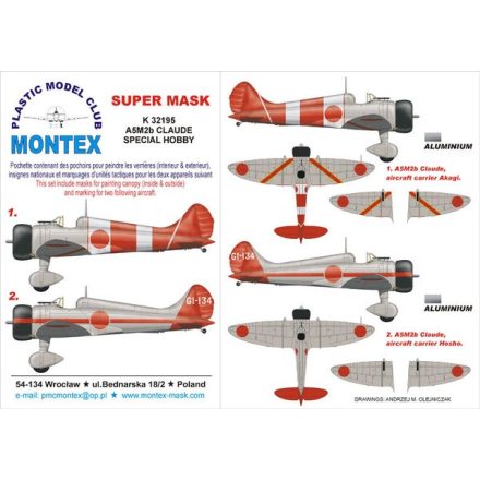 Montex A5M2b Claude (SPECIAL HOBBY) maszkoló