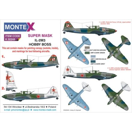 Montex IL-2M3 (HOBBY BOSS) maszkoló