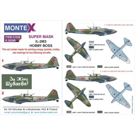 Montex IL-2M3 (HOBBY BOSS) maszkoló