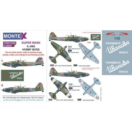 Montex IL-2M3 (HOBBY BOSS) maszkoló