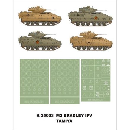 Montex M2 Bradley IFV (Tamiya) maszkoló