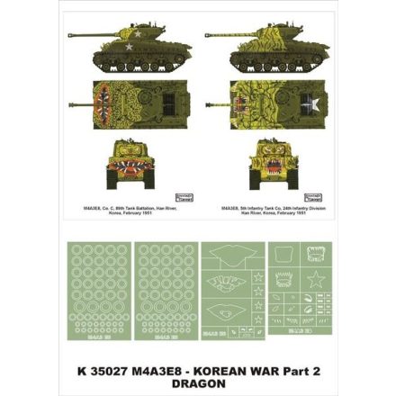 Montex M4A3E8 Sherman (Dragon) maszkoló