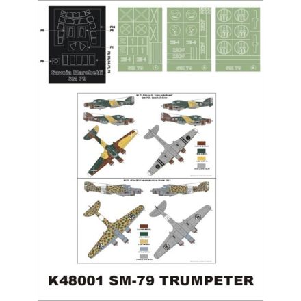 Montex SM-79 (Trumpeter) maszkoló