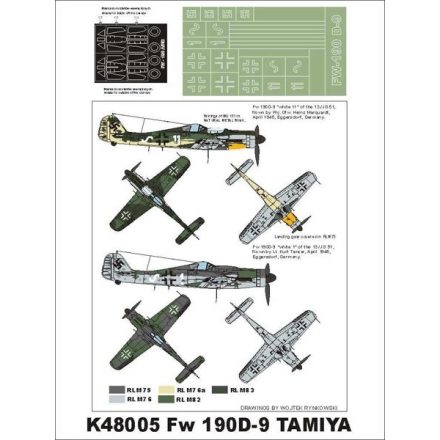 Montex Fw 190 D9 (Tamiya) maszkoló