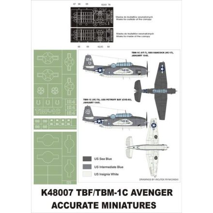 Montex TBM-1C (ACC. Miniatures) maszkoló