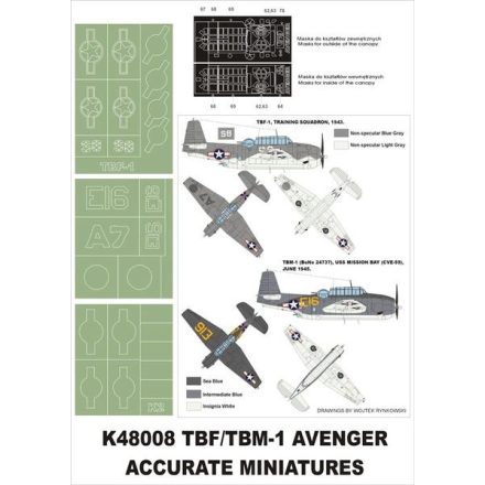 Montex TBM-1C (ACC. Miniatures) maszkoló