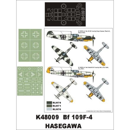 Montex Bf 109F-4 (Hasegawa) maszkoló