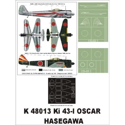 Montex Ki-43 I Oscar (HASEGAWA) maszkoló