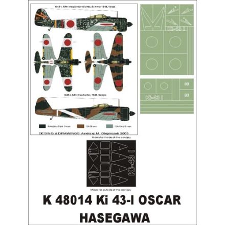 Montex Ki-43 I Oscar (HASEGAWA) maszkoló