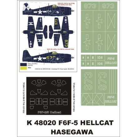 Montex F6F5 Hellcat (Hasegawa) maszkoló