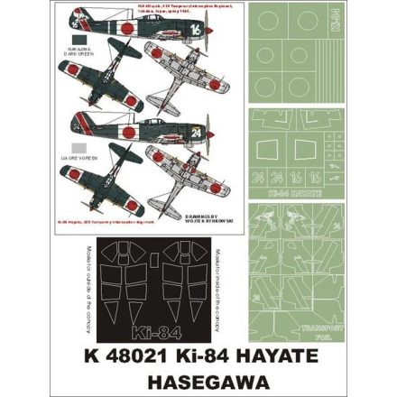 Montex Ki-84 Hayate (Hasegawa) maszkoló