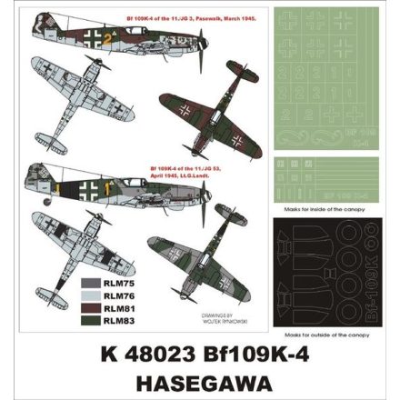 Montex Me 109 K-4 (Hasegawa) maszkoló