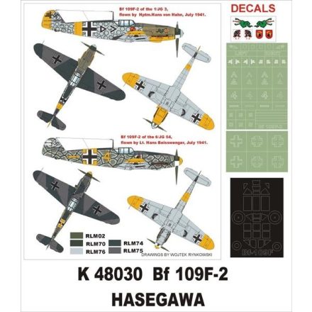 Montex Bf 109F-2 (Hasegawa) maszkoló