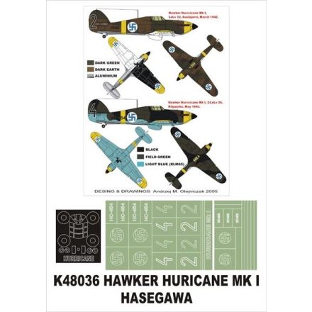 Montex Hawker Hurricane I (Hasegawa) maszkoló