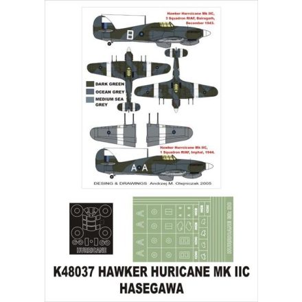 Montex Hawker Hurricane IIC (Hasegawa) maszkoló