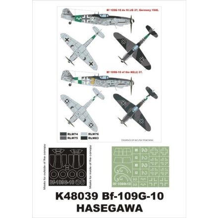 Montex Bf 109G-10 (Hasegawa) maszkoló