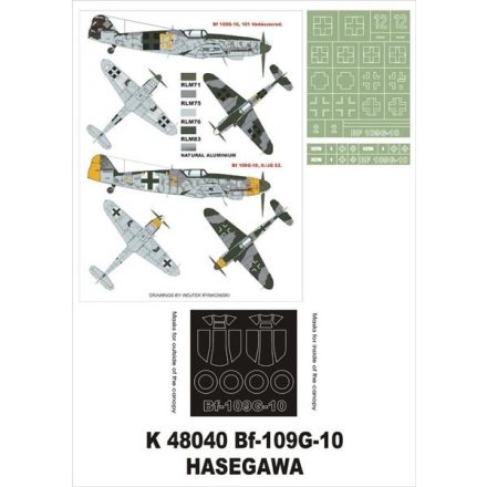 Montex Bf 109G-10 (Hasegawa) maszkoló